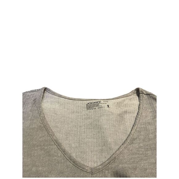 Jockey Women's Sz XL Luxe Lounge Short Sleeve T-Shirt Ribbed Microfiber - Picture 5 of 6